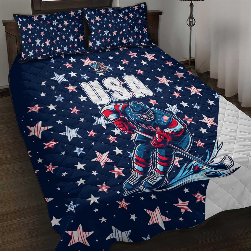 USA Hockey Quilt Bed Set Summer Paris 2024