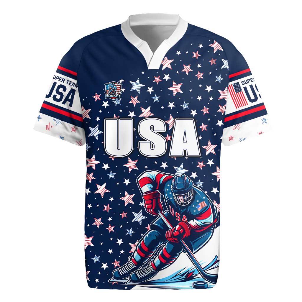 USA Hockey Rugby Jersey Summer Paris 2024