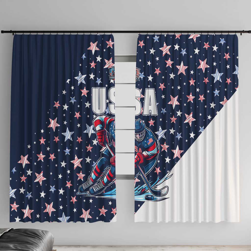 USA Hockey Window Curtain Summer Paris 2024