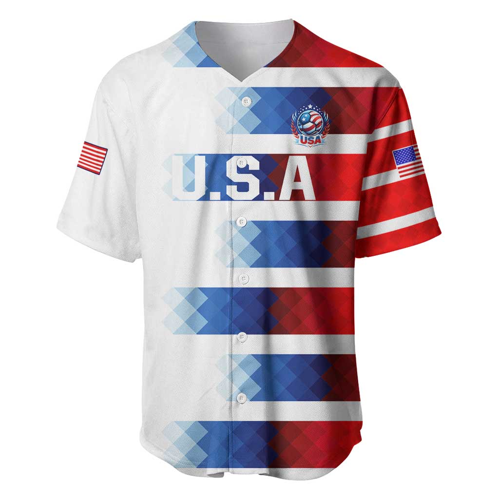 USA Soccer Baseball Jersey Summer Paris 2024 - Wonder Print Shop