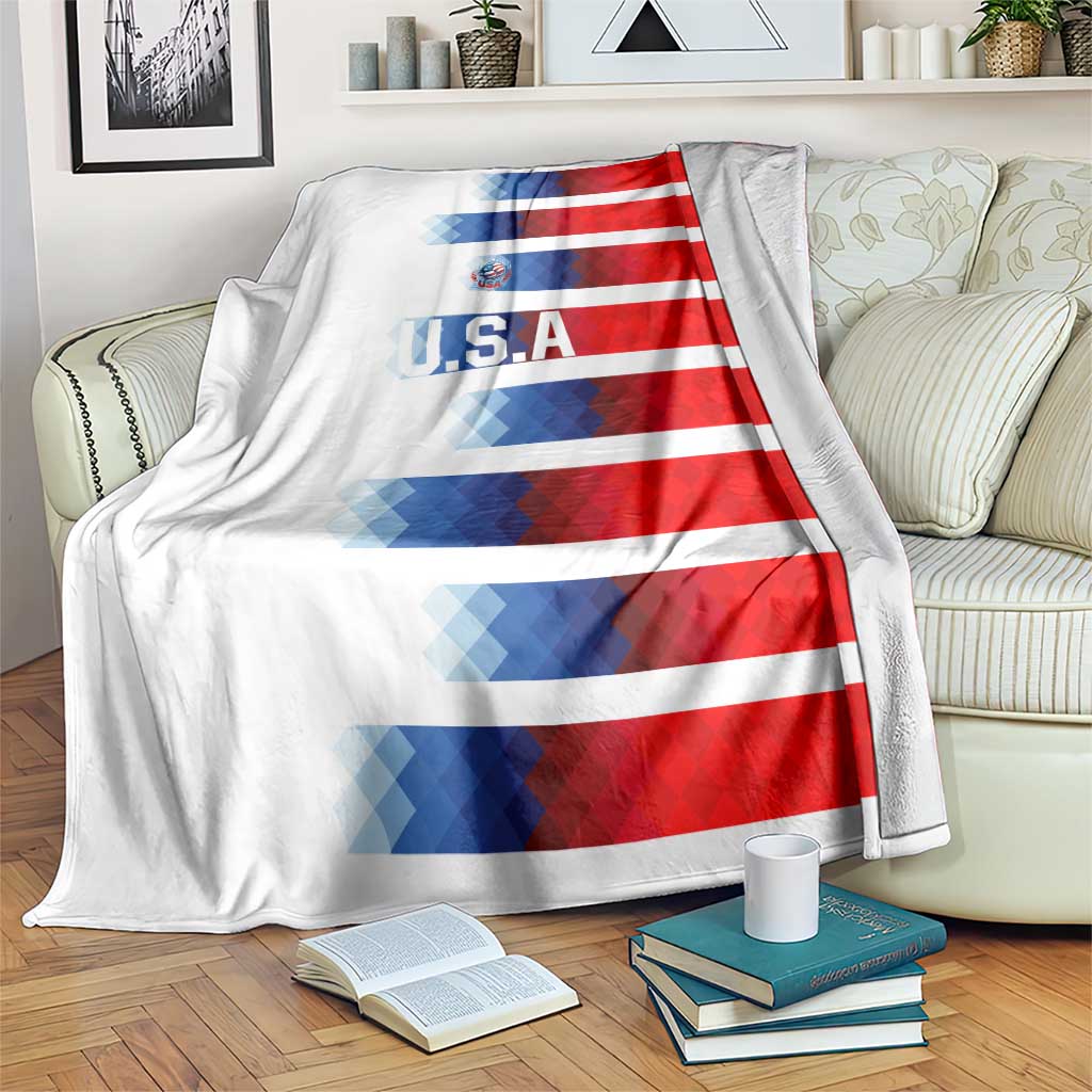 USA Soccer Blanket Summer Paris 2024