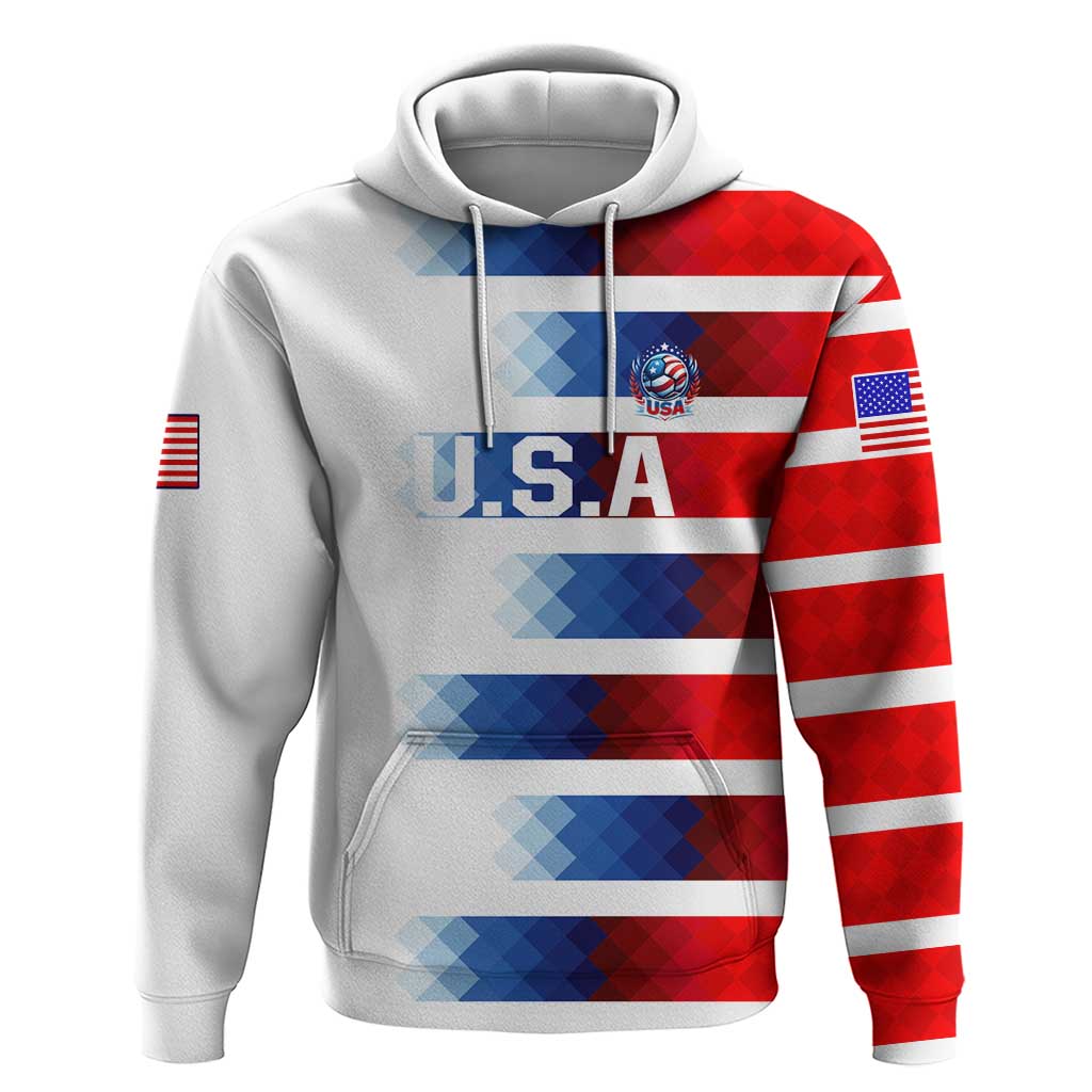 USA Soccer Hoodie Summer Paris 2024 - Wonder Print Shop