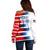 USA Soccer Off Shoulder Sweater Summer Paris 2024 - Wonder Print Shop