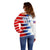 USA Soccer Off Shoulder Sweater Summer Paris 2024 - Wonder Print Shop