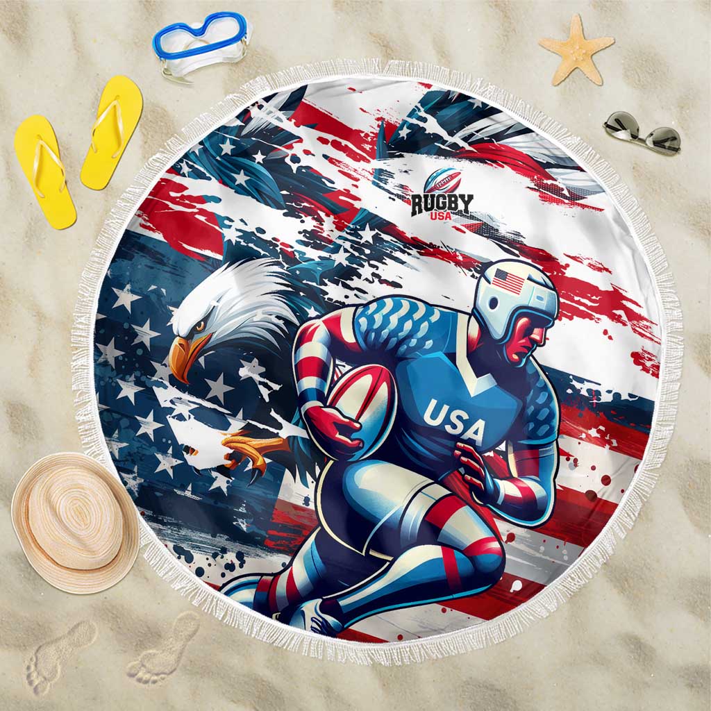 USA Rugby Beach Blanket Summer Paris 2024 - Wonder Print Shop