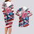 USA Rugby Couples Matching Long Sleeve Bodycon Dress and Hawaiian Shirt Summer Paris 2024 - Wonder Print Shop