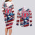 USA Rugby Couples Matching Long Sleeve Bodycon Dress and Long Sleeve Button Shirt Summer Paris 2024 - Wonder Print Shop