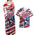 USA Rugby Couples Matching Off Shoulder Maxi Dress and Hawaiian Shirt Summer Paris 2024 - Wonder Print Shop