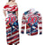 USA Rugby Couples Matching Off Shoulder Maxi Dress and Long Sleeve Button Shirt Summer Paris 2024 - Wonder Print Shop