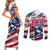 USA Rugby Couples Matching Short Sleeve Bodycon Dress and Long Sleeve Button Shirt Summer Paris 2024 - Wonder Print Shop