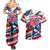 USA Rugby Couples Matching Summer Maxi Dress and Hawaiian Shirt Summer Paris 2024 - Wonder Print Shop