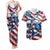 USA Rugby Couples Matching Tank Maxi Dress and Hawaiian Shirt Summer Paris 2024 - Wonder Print Shop