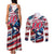 USA Rugby Couples Matching Tank Maxi Dress and Long Sleeve Button Shirt Summer Paris 2024 - Wonder Print Shop