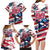 USA Rugby Family Matching Long Sleeve Bodycon Dress and Hawaiian Shirt Summer Paris 2024 - Wonder Print Shop