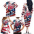 USA Rugby Family Matching Off The Shoulder Long Sleeve Dress and Hawaiian Shirt Summer Paris 2024 - Wonder Print Shop