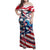 USA Rugby Family Matching Off Shoulder Maxi Dress and Hawaiian Shirt Summer Paris 2024 - Wonder Print Shop