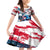 USA Rugby Family Matching Off Shoulder Short Dress and Hawaiian Shirt Summer Paris 2024 - Wonder Print Shop