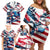 USA Rugby Family Matching Off Shoulder Short Dress and Hawaiian Shirt Summer Paris 2024 - Wonder Print Shop