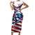 USA Rugby Family Matching Short Sleeve Bodycon Dress and Hawaiian Shirt Summer Paris 2024 - Wonder Print Shop