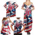 USA Rugby Family Matching Summer Maxi Dress and Hawaiian Shirt Summer Paris 2024 - Wonder Print Shop