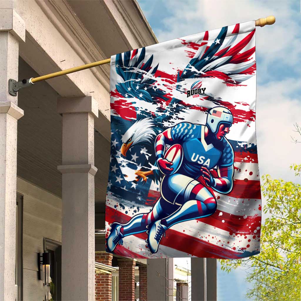 USA Rugby Garden Flag Summer Paris 2024 - Wonder Print Shop