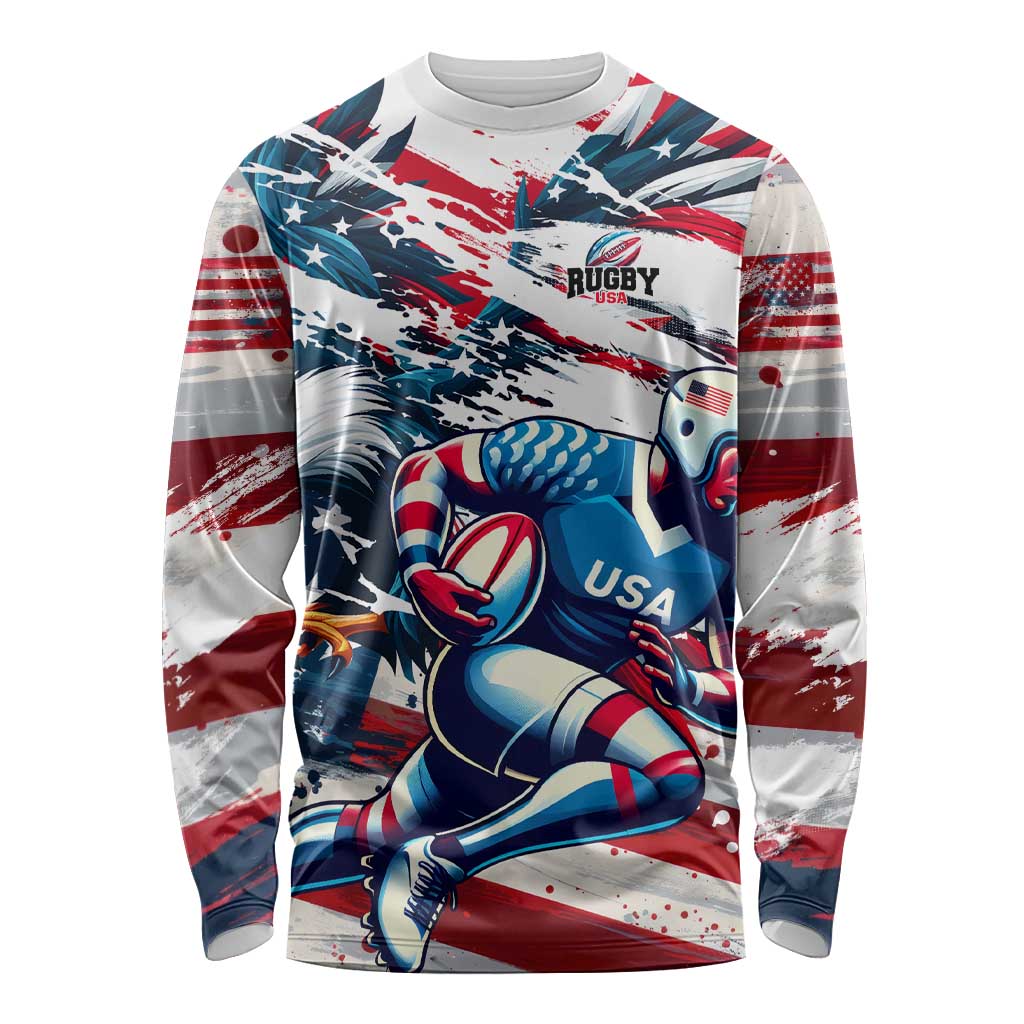 USA Rugby Long Sleeve Shirt Summer Paris 2024 - Wonder Print Shop