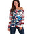 USA Rugby Off Shoulder Sweater Summer Paris 2024 - Wonder Print Shop