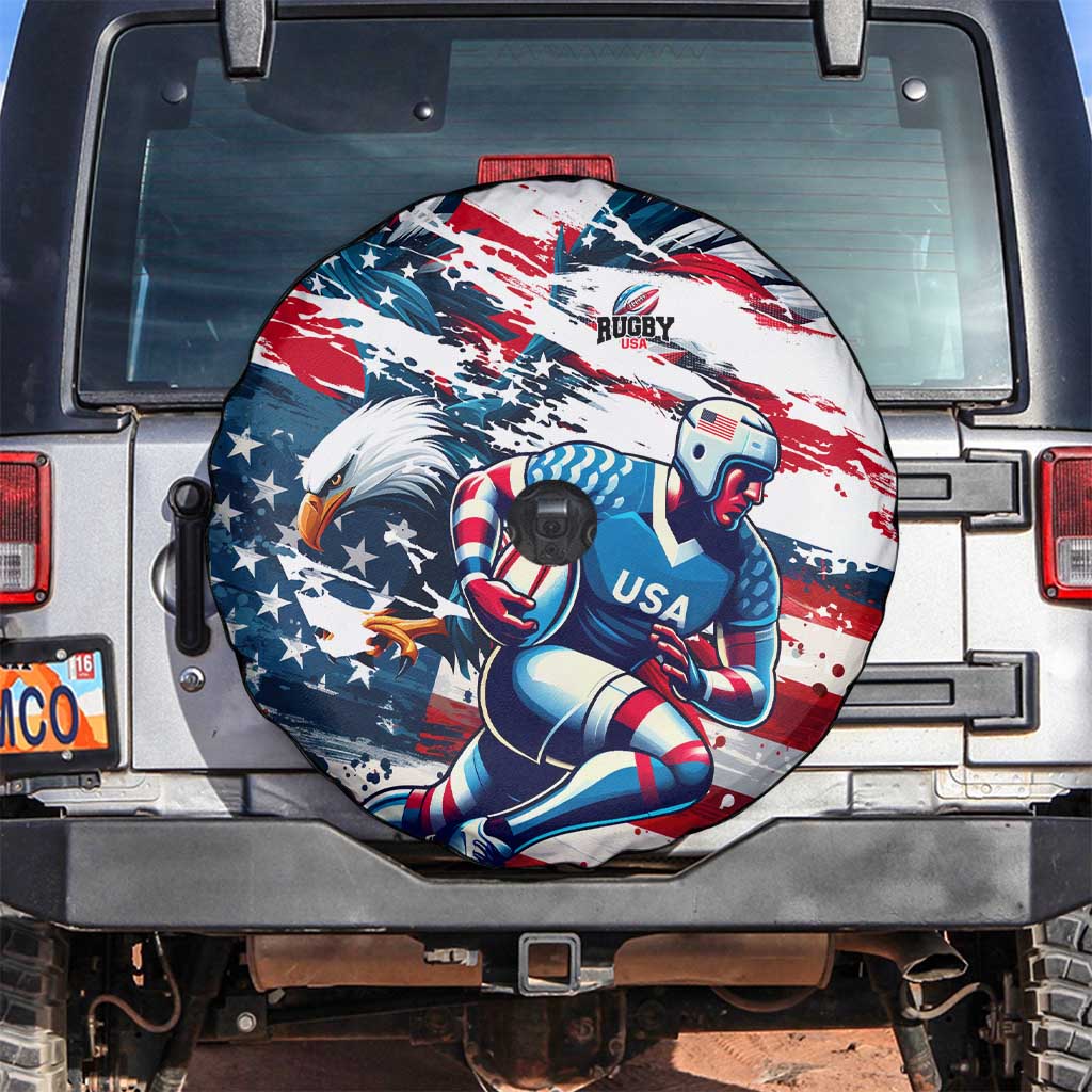 USA Rugby Spare Tire Cover Summer Paris 2024