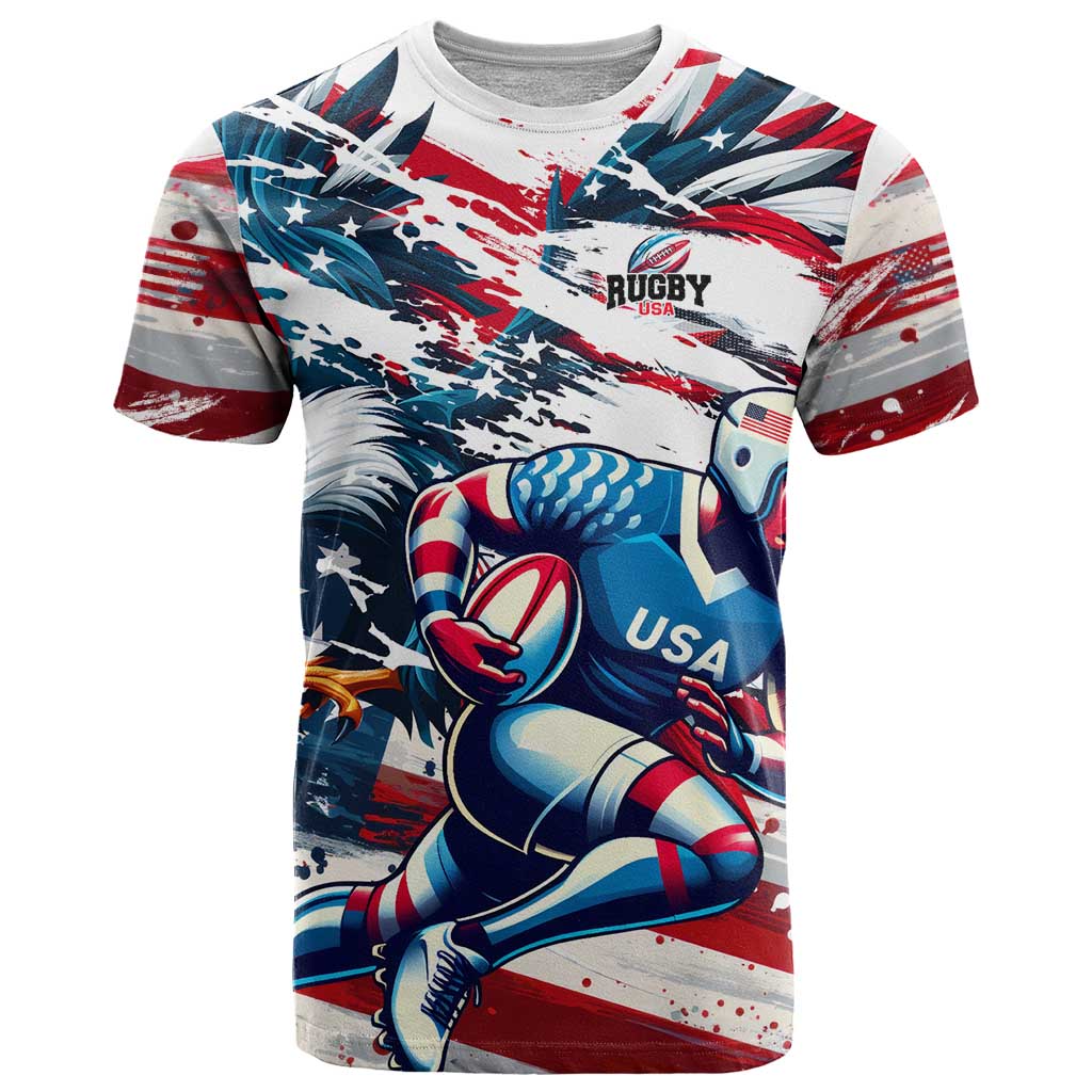 USA Rugby T Shirt Summer Paris 2024 - Wonder Print Shop