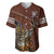 Deer Hunting Baseball Jersey In The Forest Brown - Wonder Print Shop