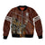 Deer Hunting Bomber Jacket In The Forest Brown - Wonder Print Shop