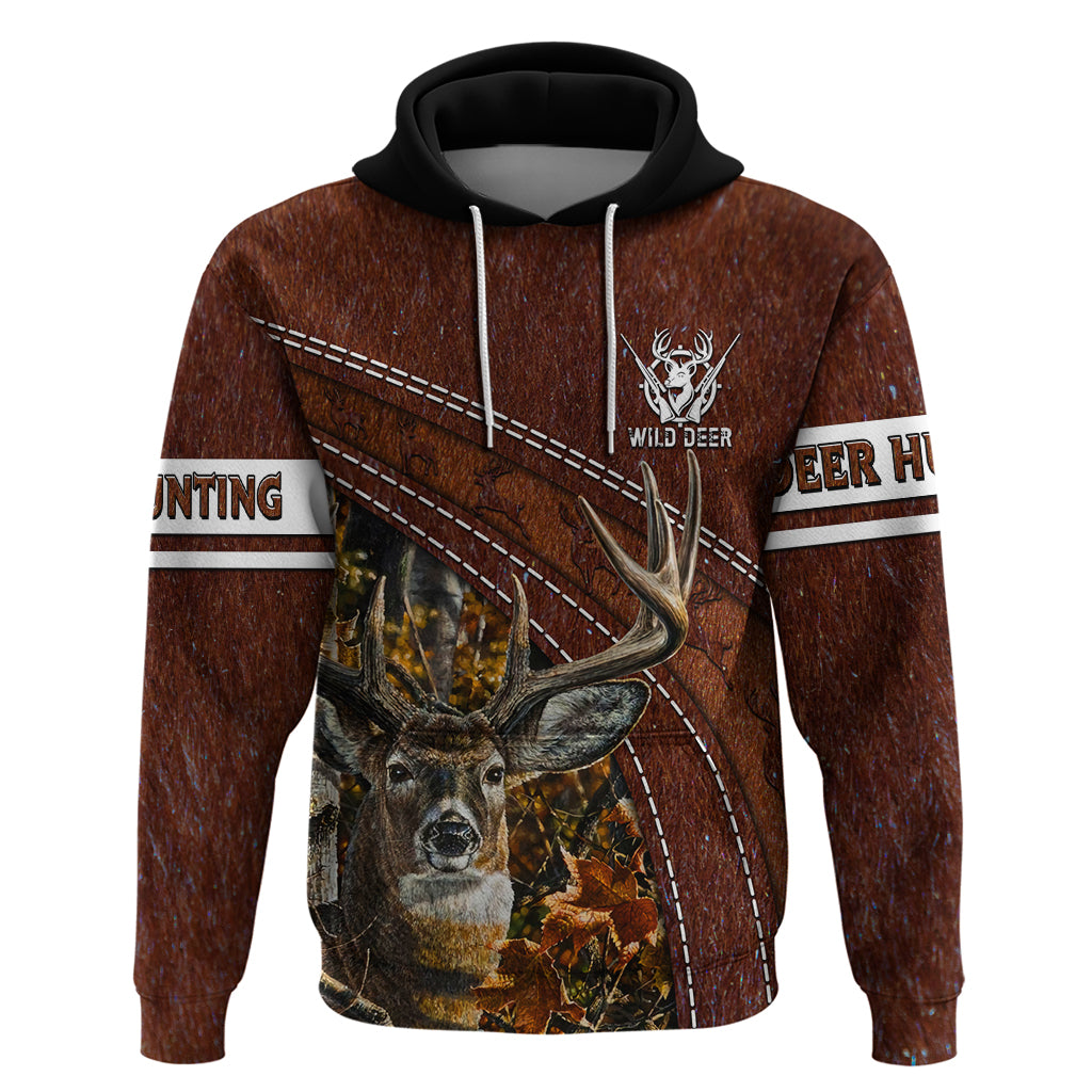 Deer Hunting Hoodie In The Forest Brown - Wonder Print Shop