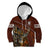 Deer Hunting Kid Hoodie In The Forest Brown - Wonder Print Shop