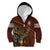 Deer Hunting Kid Hoodie In The Forest Brown - Wonder Print Shop