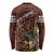 Deer Hunting Long Sleeve Shirt In The Forest Brown - Wonder Print Shop