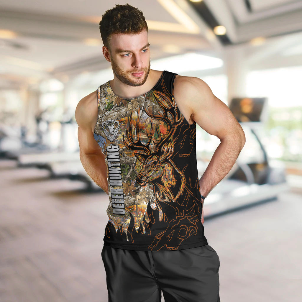 Deer Hunting Men Tank Top Autumn Forest - Wonder Print Shop