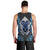 Wild Deer Hunting Men Tank Top Skull Blue Art - Wonder Print Shop