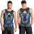 Wild Deer Hunting Men Tank Top Skull Blue Art - Wonder Print Shop