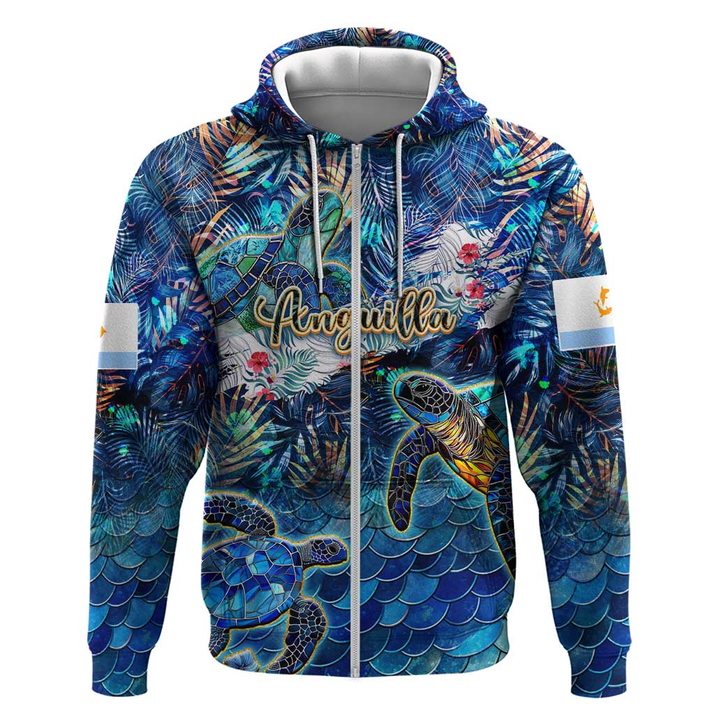 Anguilla Zip Hoodie - Wonder Print Shop