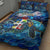 Aruba Quilt Bed Set Sea Turtle Tropical Pattern - Wonder Print Shop