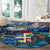 Aruba Round Carpet Sea Turtle Tropical Pattern - Wonder Print Shop