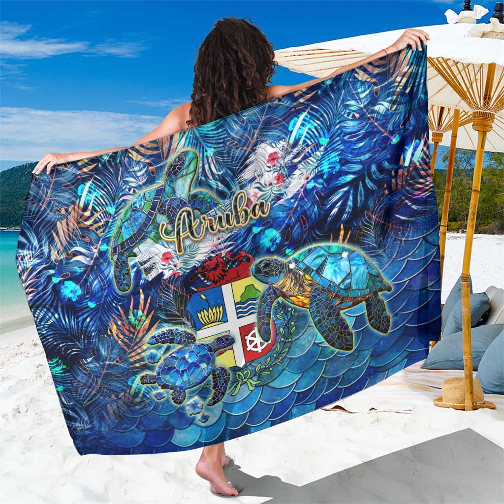 Aruba Sarong Sea Turtle Tropical Pattern