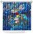 Aruba Shower Curtain Sea Turtle Tropical Pattern - Wonder Print Shop