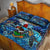 Bermuda Quilt Bed Set Sea Turtle Tropical Pattern - Wonder Print Shop