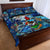 Bermuda Quilt Bed Set Sea Turtle Tropical Pattern - Wonder Print Shop