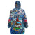 Bermuda Wearable Blanket Hoodie Sea Turtle Tropical Pattern