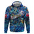 Bermuda Zip Hoodie Sea Turtle Tropical Pattern - Wonder Print Shop