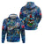 Bermuda Zip Hoodie Sea Turtle Tropical Pattern - Wonder Print Shop