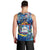 Sint Maarten Men Tank Top Sea Turtle Tropical Pattern