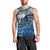 Sint Maarten Men Tank Top Sea Turtle Tropical Pattern